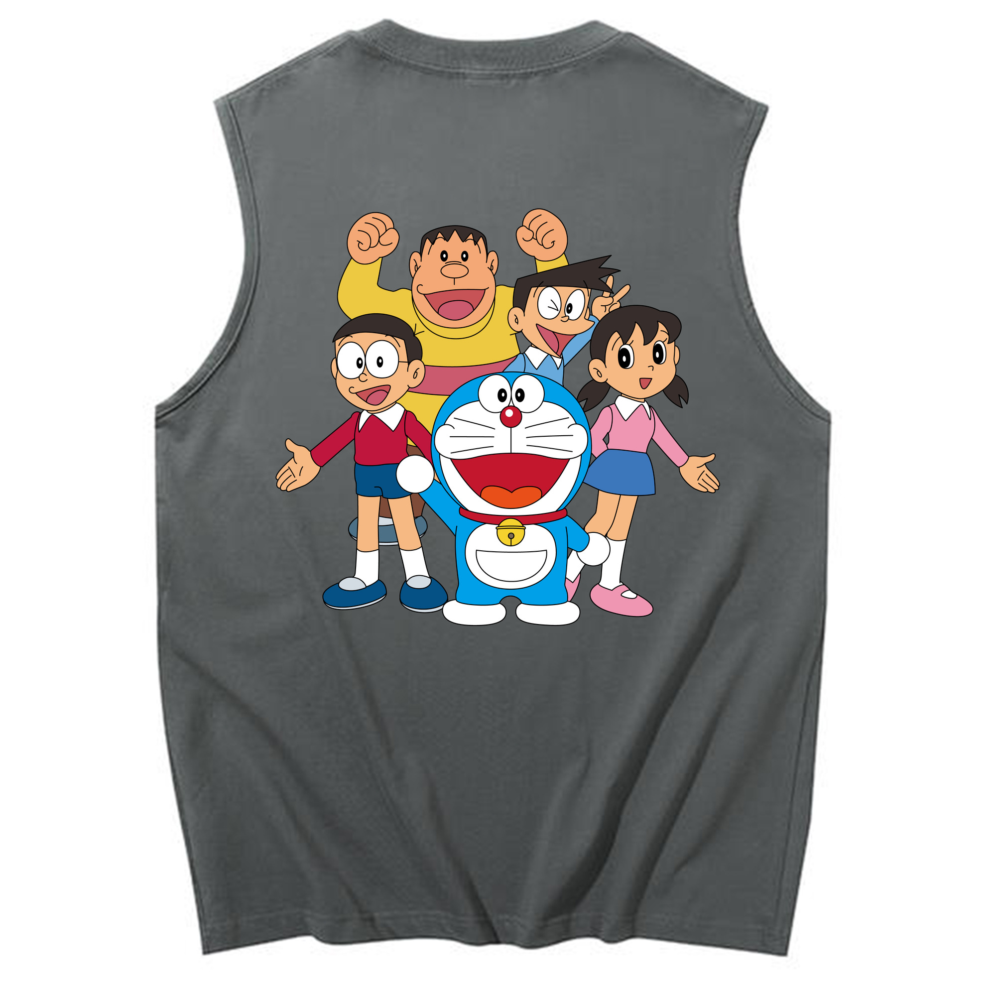 （画像用） ドラえもん 骨川 スネ夫 Doraemon Honekawa Suneo コットン100％タンクトップ（背面プリント）